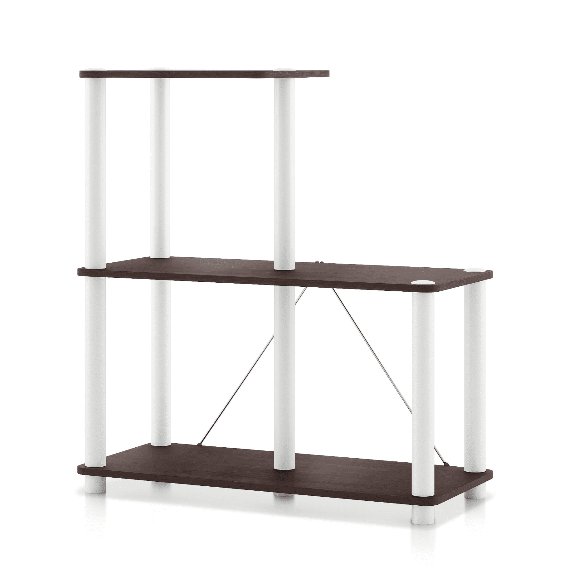 Furniture of America Brooks Adult Open Display Shelf Bookcase, 3-Cube Shelves, Espresso