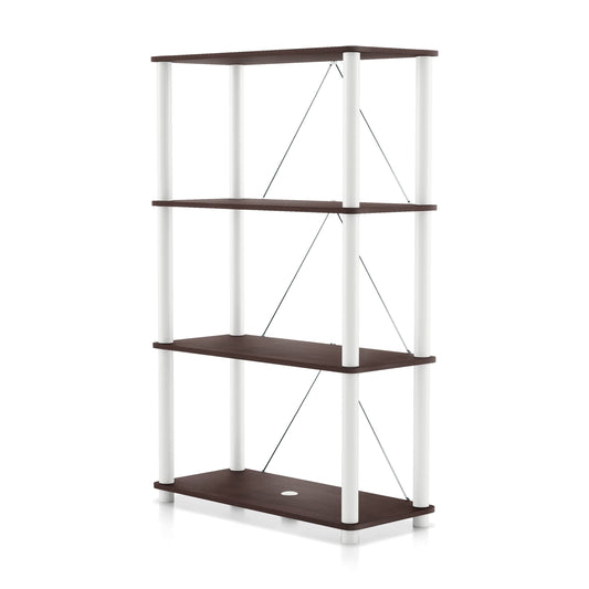 Furniture of America Brooks EstanterÃ­a Abierta para Adultos, Estantes de 4 Niveles de 15 Pulgadas, Blanco