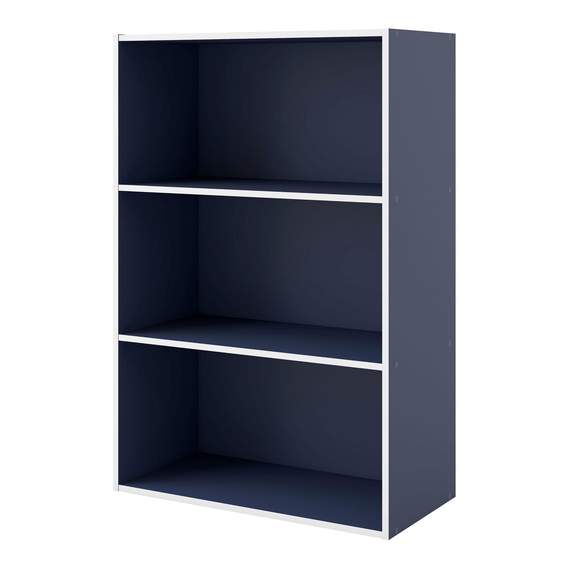 Furniture of America Brooks Stackable 3-Tier Wood White Bookcase