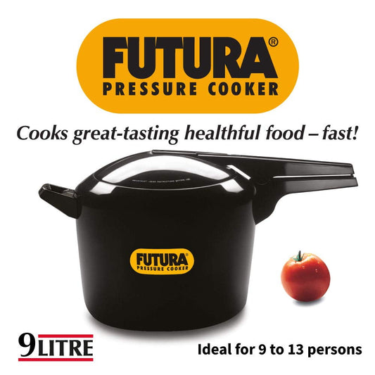 Futura by Hawkins Hard Anodized 9.0 Litre Pressure Cooker