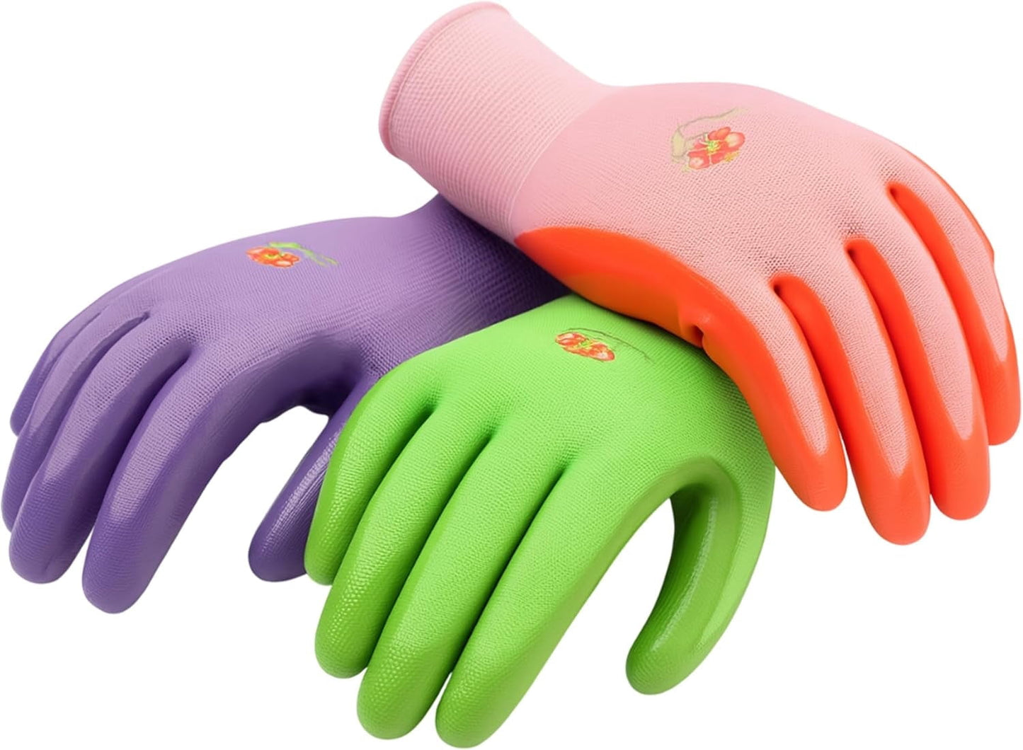 G & F Products Knit Nylon Gloves, Micro Form Nitrile Grip, 6 Count per Pack, Size Medium