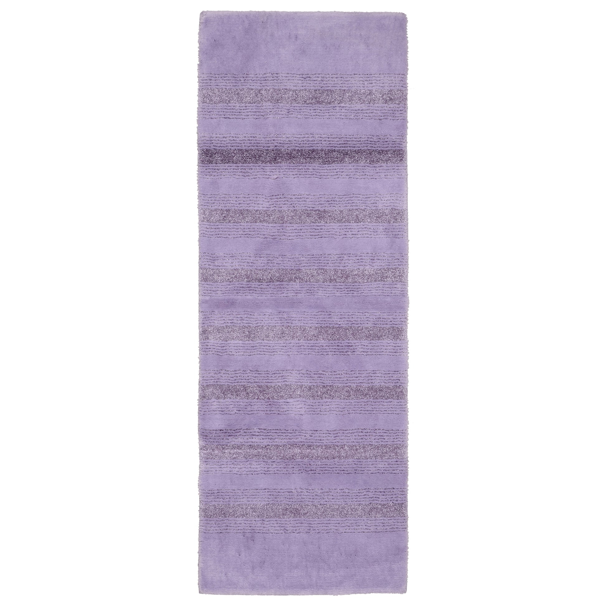 Garland Rug Essence Washable Nylon Purple Bathroom Runner, 22" x 60"