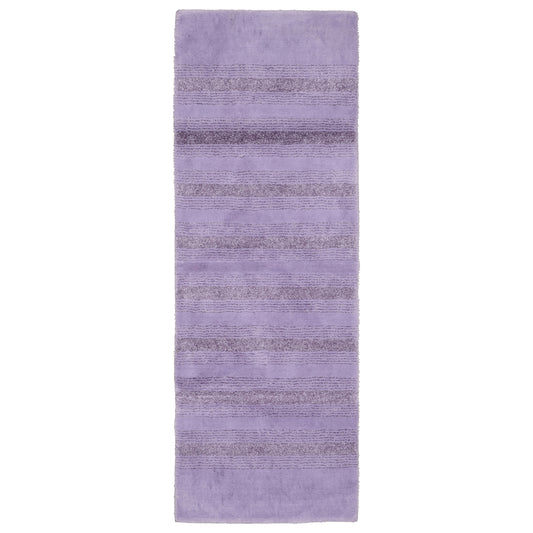 Garland Rug Essence Washable Nylon Purple Bathroom Runner, 22" x 60"