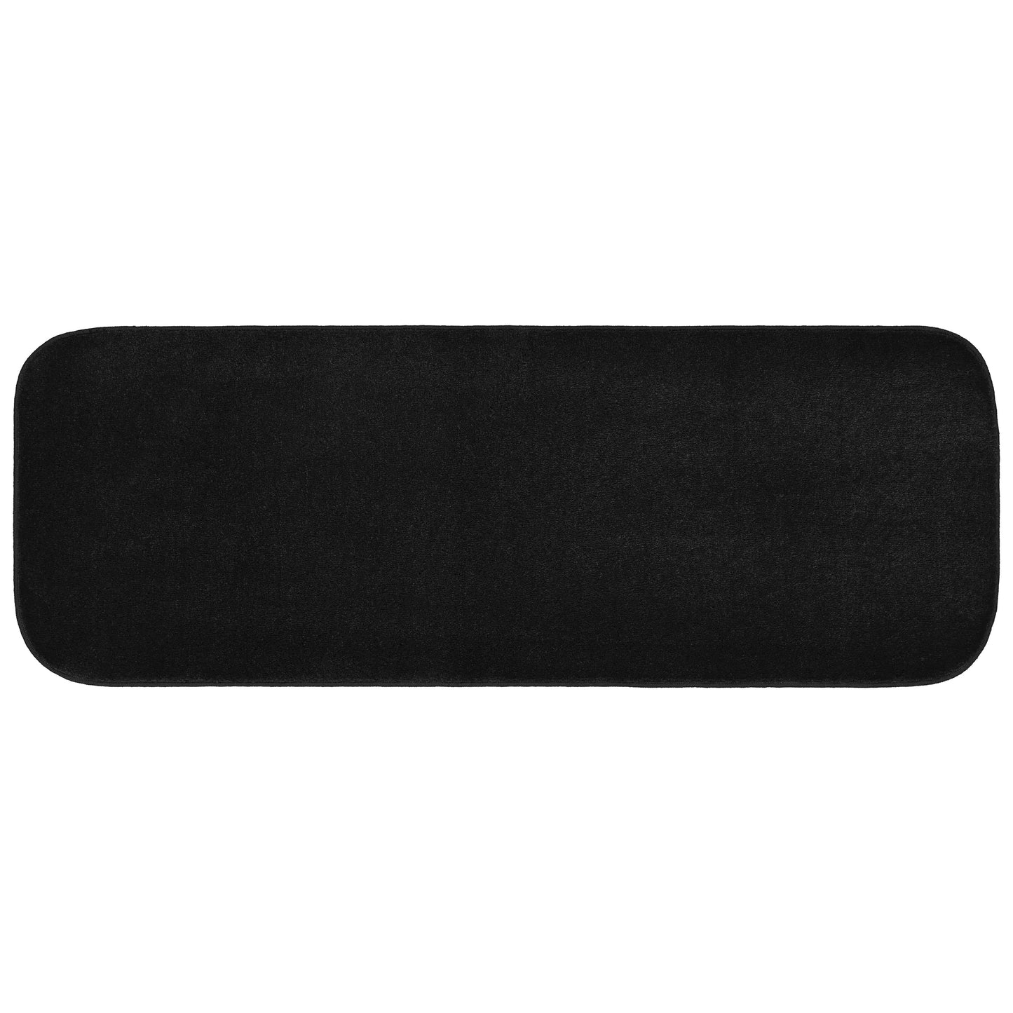 Garland Gramercy Alfombra Lavable de Polipropileno Negra para BaÃ±o, Corredor, 22â€ x 60â€