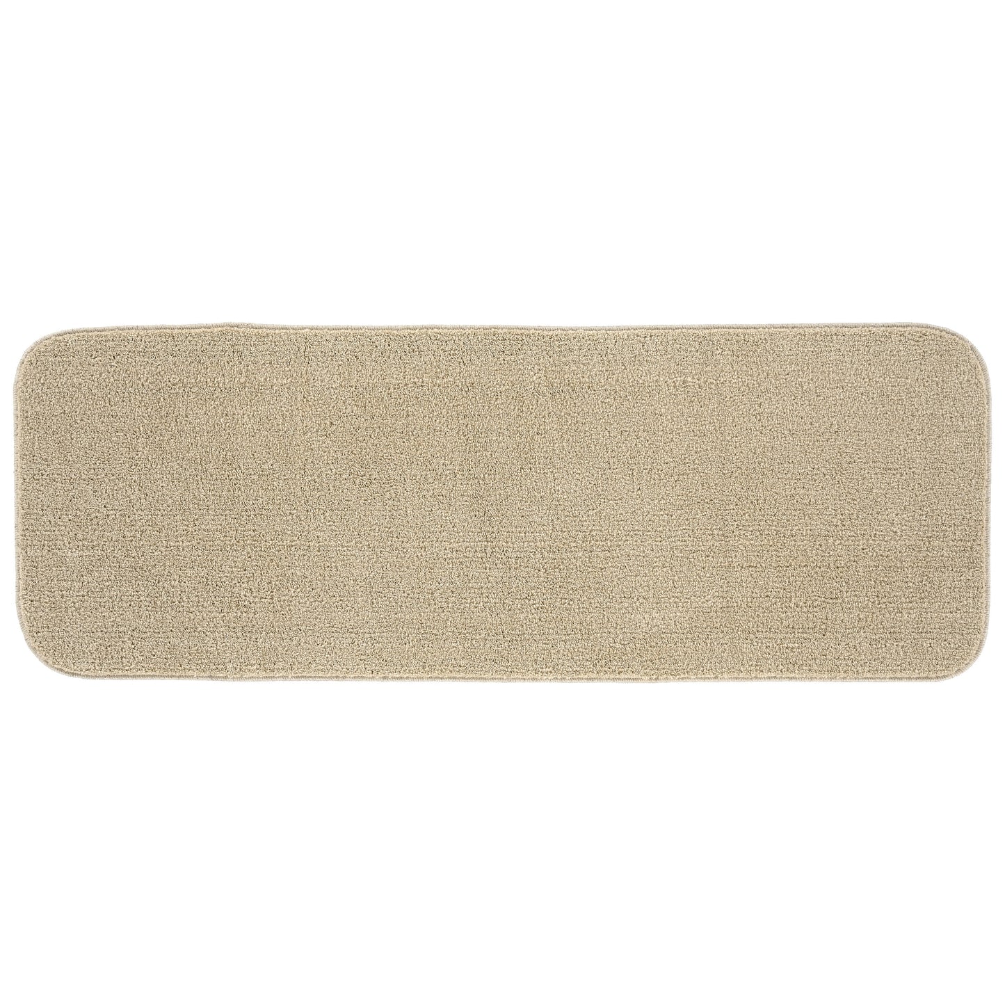 Garland Rug Gramercy Washable Polypropylene Champagne Bathroom Runner, 22â€ x 60â€