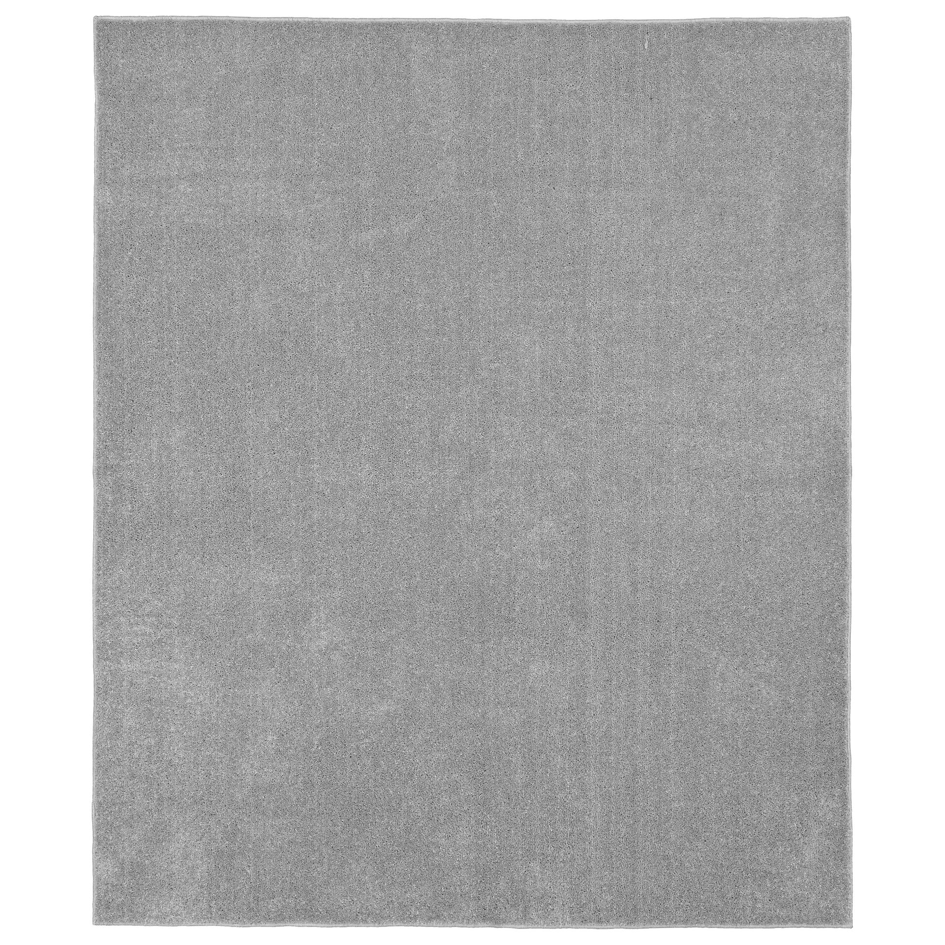 Garland Rug Gramercy Washable Polypropylene Silver Bathroom Carpet, 4' x 6'