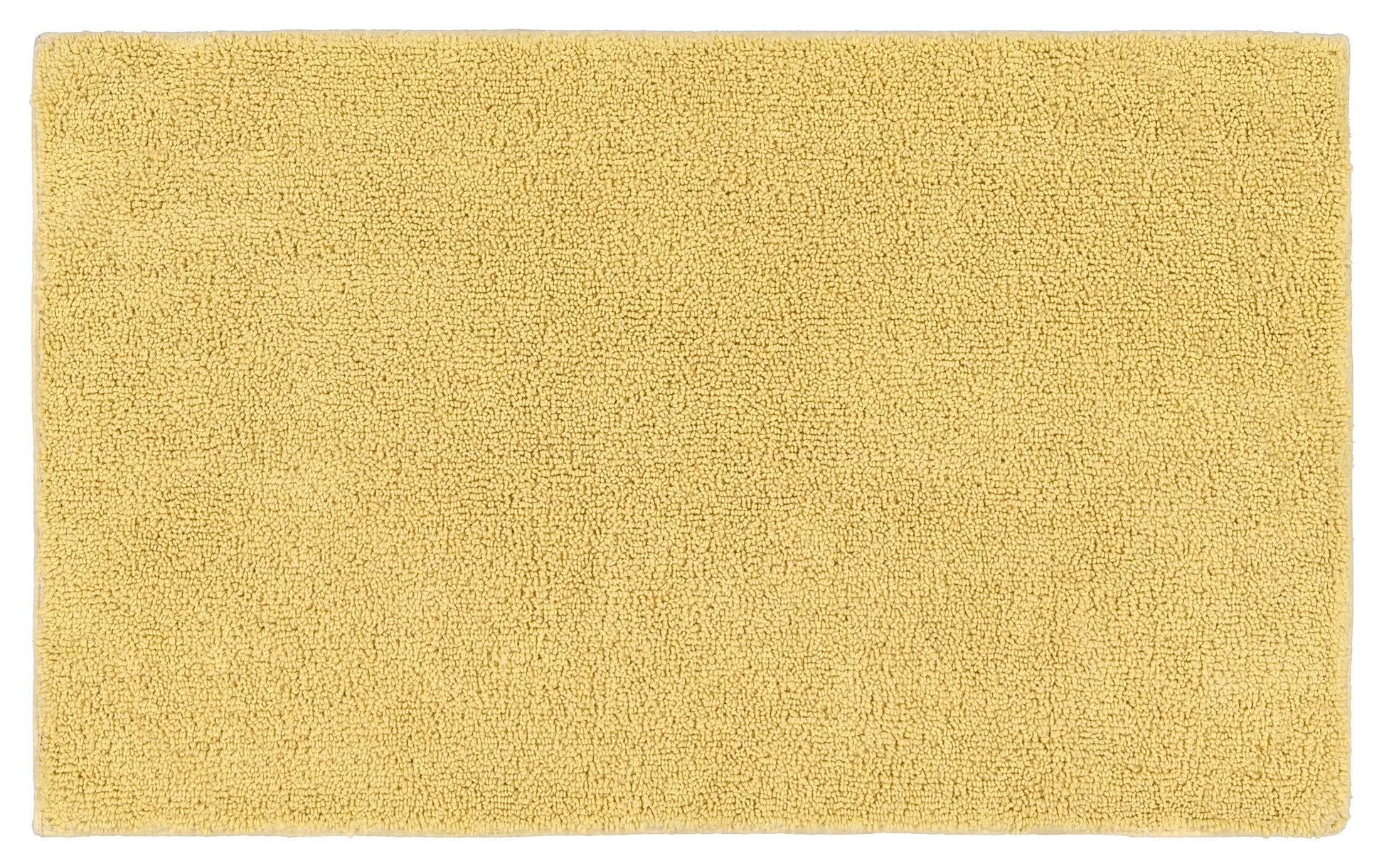Garland Rug Queen Cotton Washable Cotton Soft Yellow Bath Rug, 24" x 40"