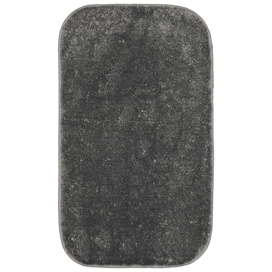 Garland Rug Sedona Washable Polypropylene Cinder Gray Bath Rug, 21" x 34"