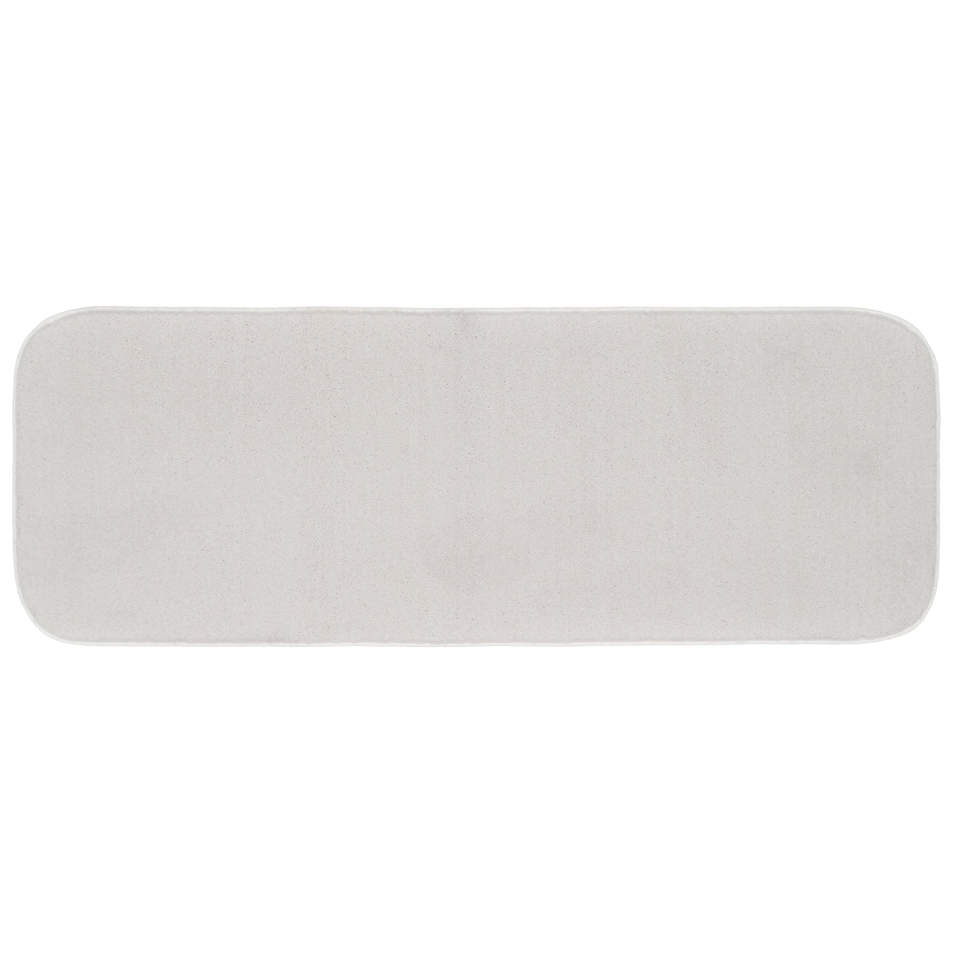 Garland Rug Sedona Washable Polypropylene White Bathroom Runner, 22â€ x 60â€