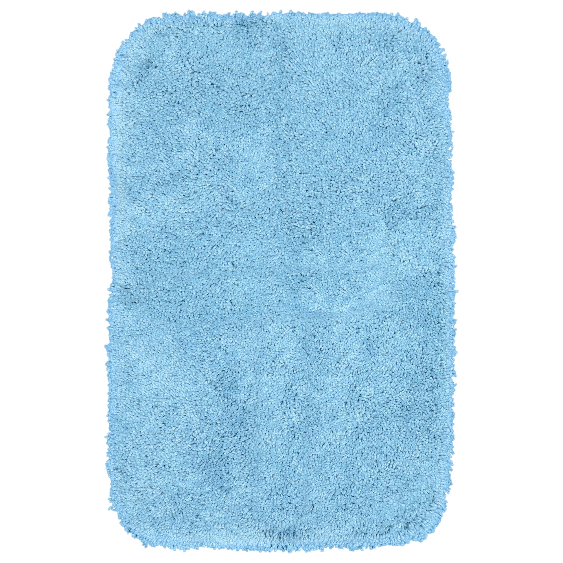 Garland Rug Serendipity Washable Nylon Basin Blue Bath Rug, 24" x 40"