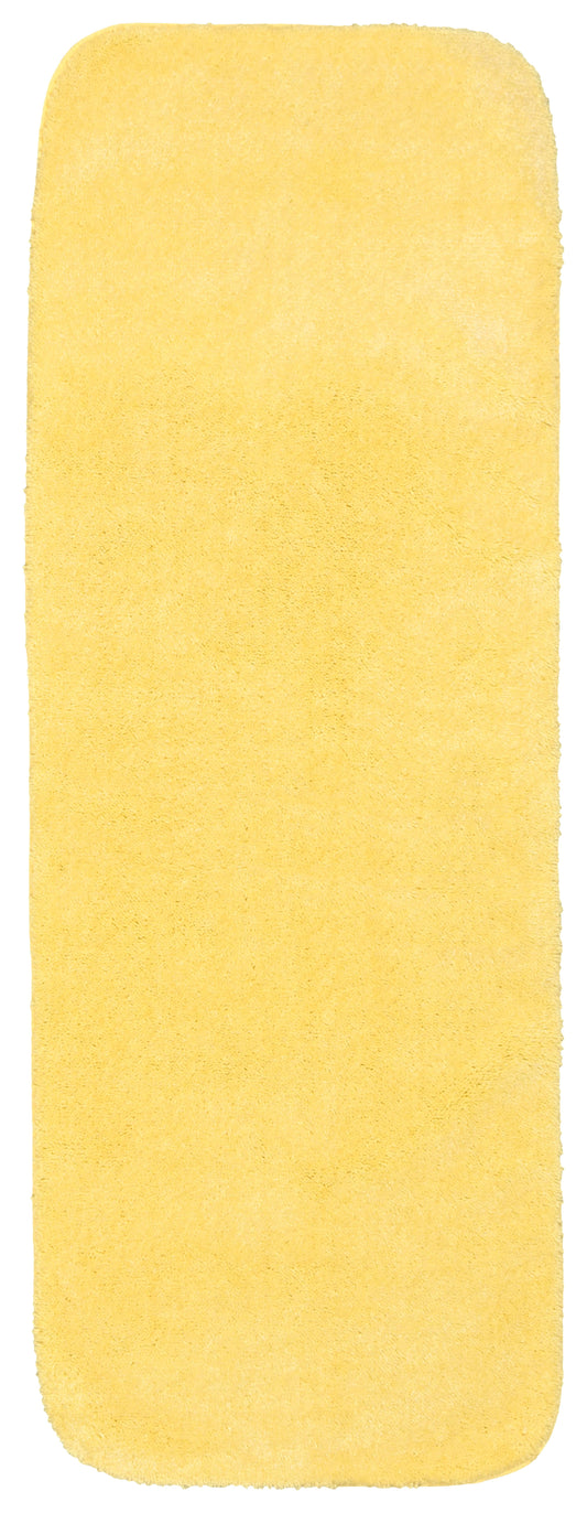Garland Rug Traditional Washable Nylon Rubber Ducky Yellow Bathroom Runner, 22" x 60"