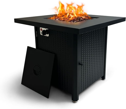 GasOne Propane Fire Pit – 28-inch Large Tabletop Fire Pit for Outdoor Use – 52,750 BTU Gas Fire Pit