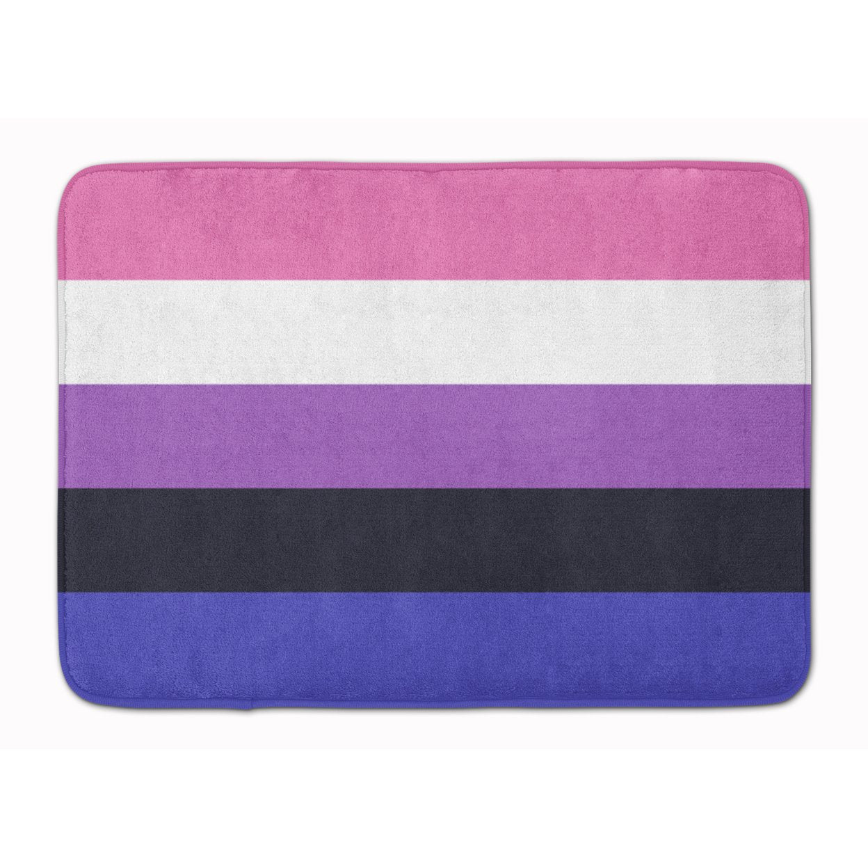 Genderfluid Pride Machine Washable Memory Foam Mat