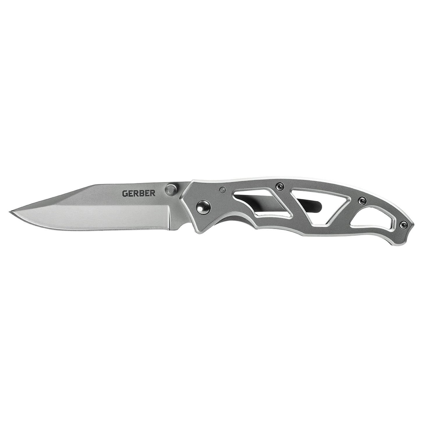 Gerber Paraframe I Folding Knife with 3-Inch Plain Edge Stainless Steel Blade and Pocket Clip