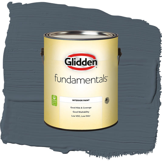 Glidden Fundamentals Goblin / Gray, Semi-Gloss Interior Paint, 1 Gallon
