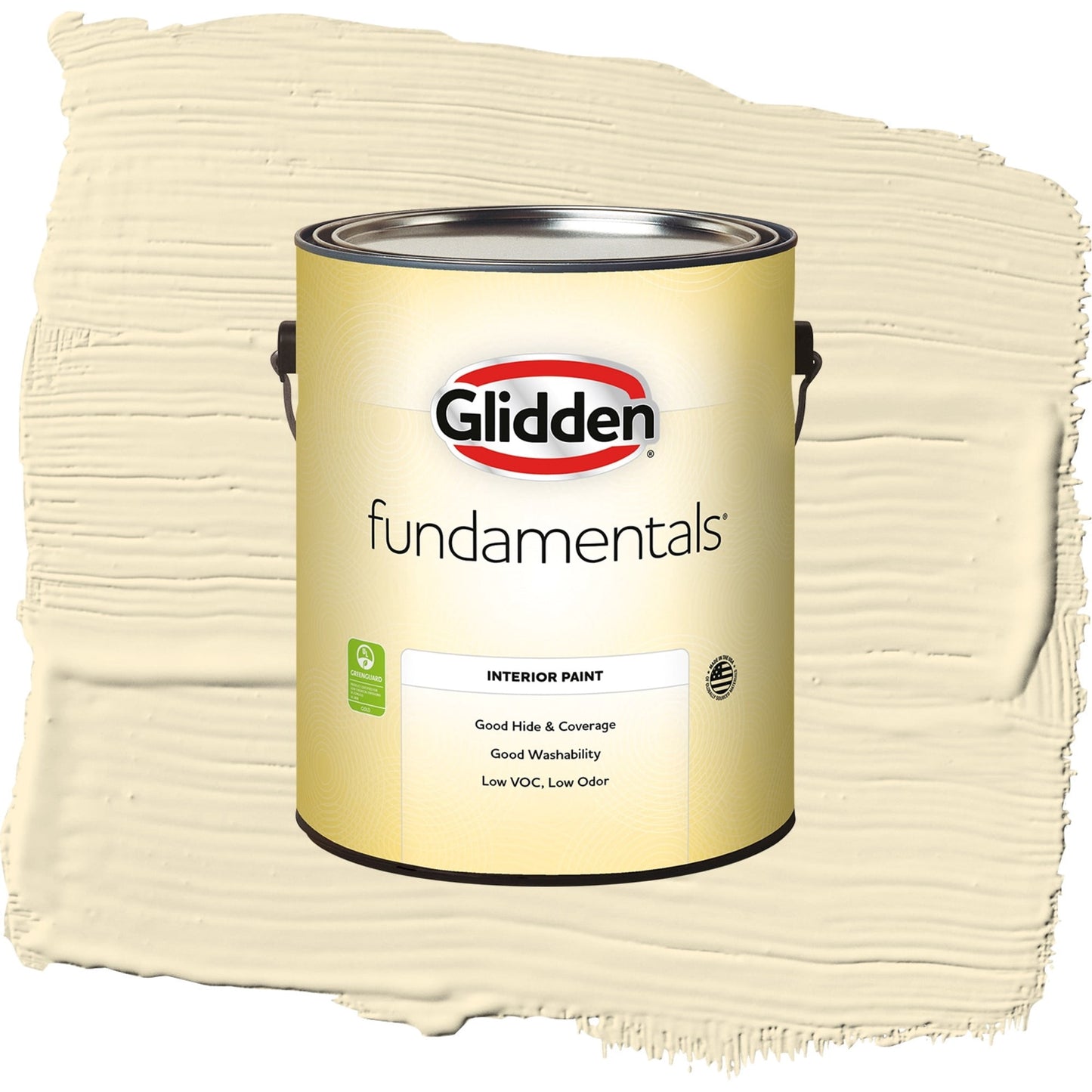 Glidden Fundamentals Soleil / Yellow, Semi-Gloss Interior Paint, 1 Gallon