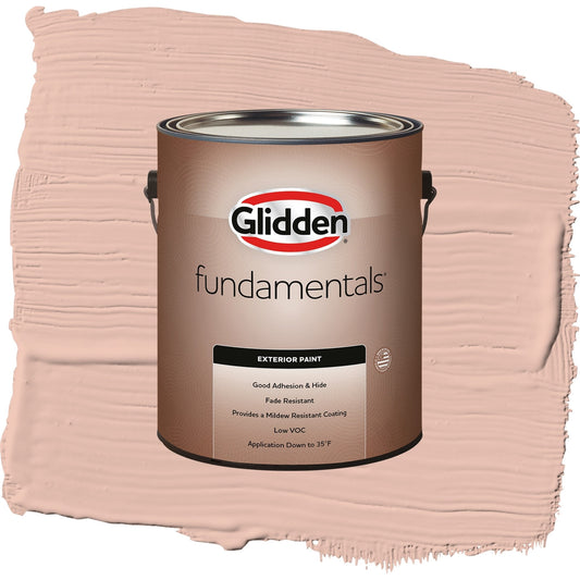 Glidden Fundamentals Adorable / Orange, Semi-Gloss Exterior Paint, 1 Gallon