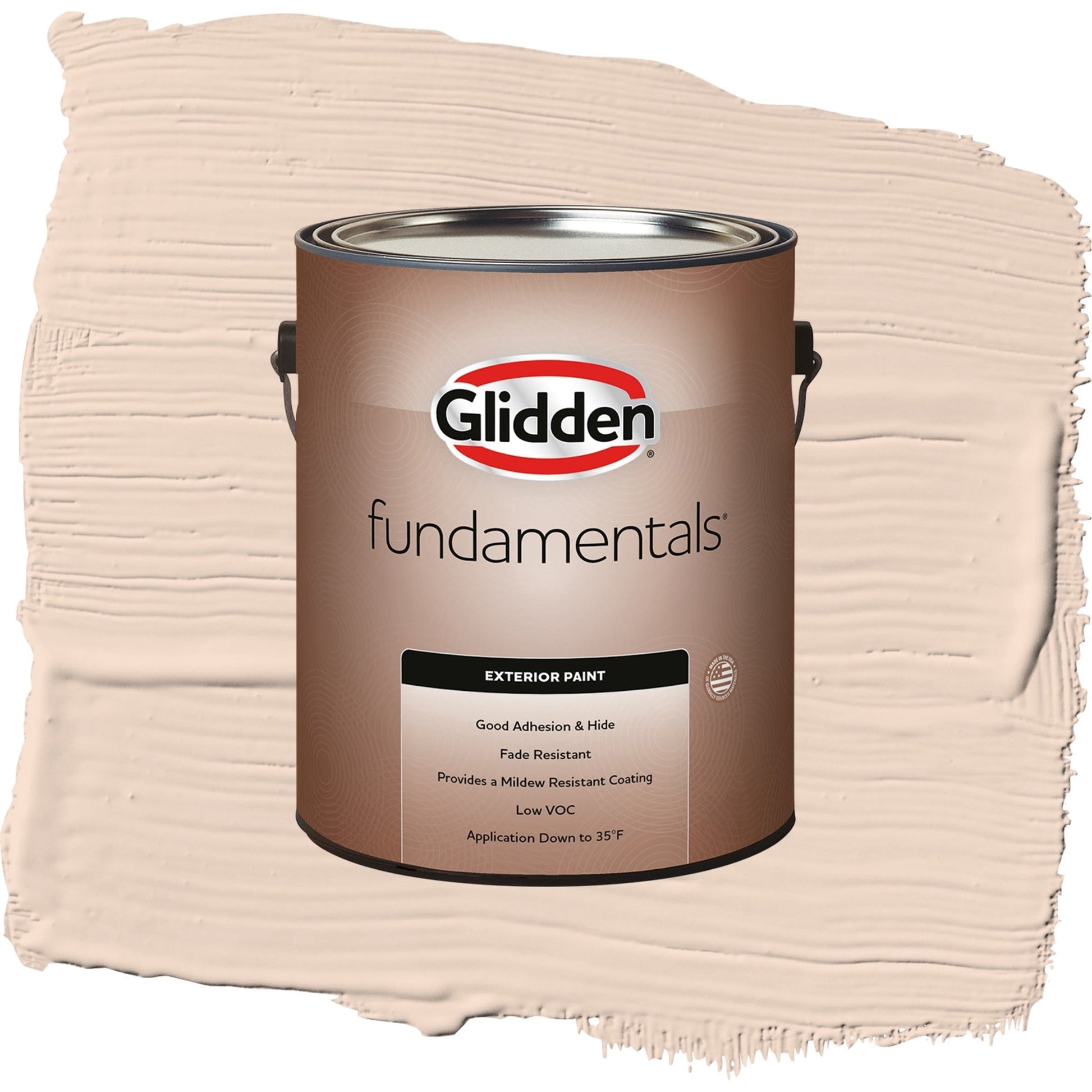 Glidden Fundamentals Enjoy / Orange, Flat Exterior Paint, 1 Gallon