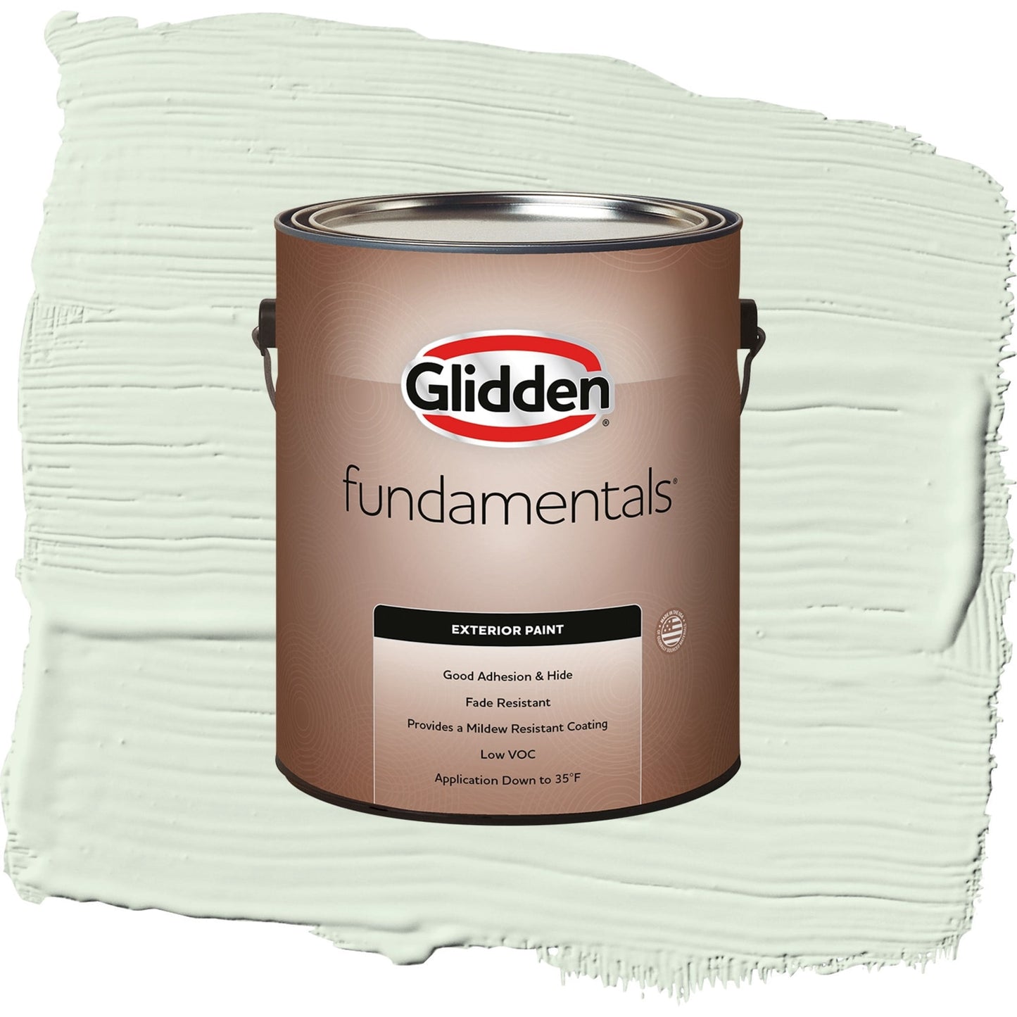 Glidden Fundamentals Lime Daiquiri / Green, Semi-Gloss Exterior Paint, 1 Gallon