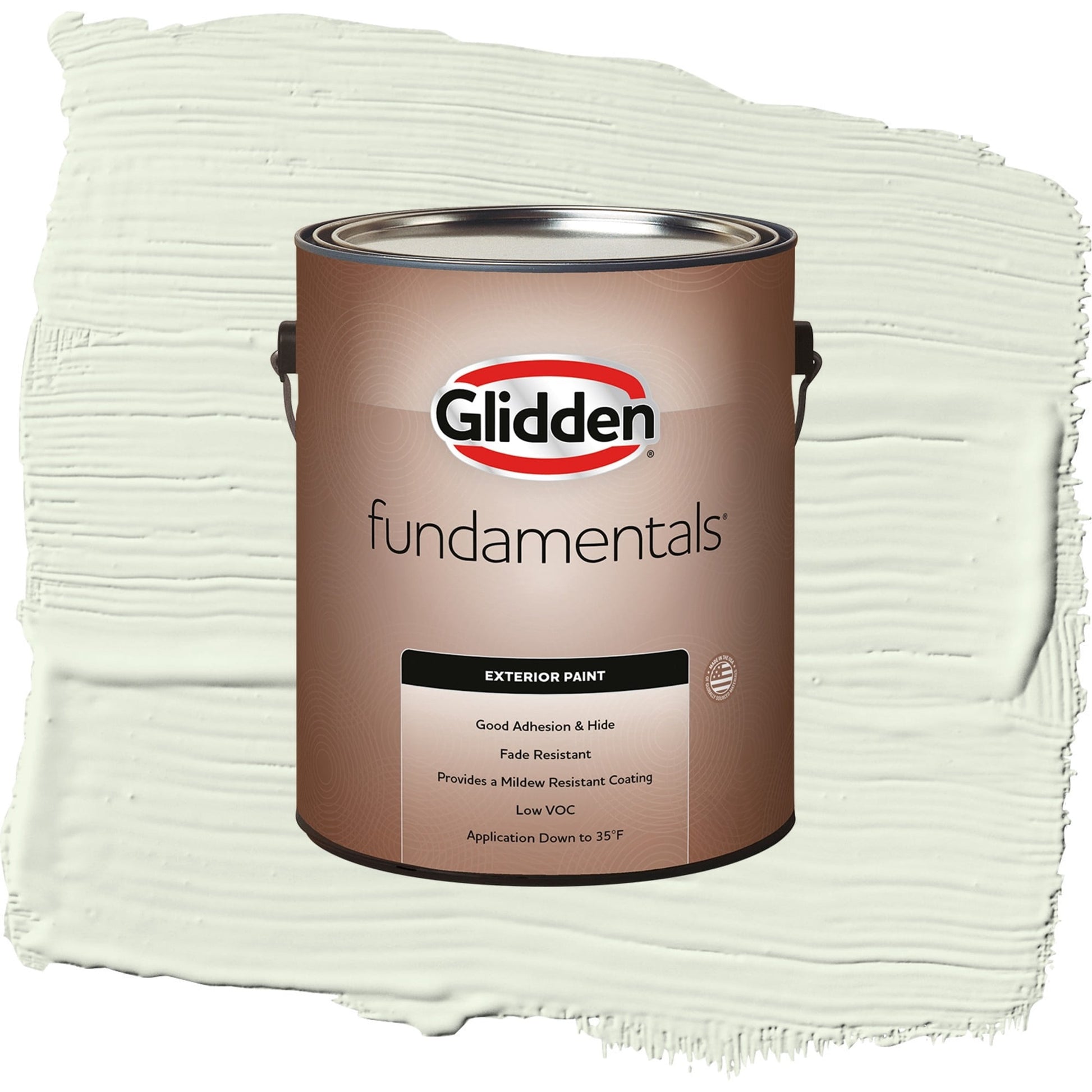 Glidden Fundamentals Milkweed / Green, Satin Exterior Paint, 1 Gallon