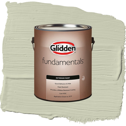 Glidden Fundamentals Only Olive / Green, Semi-Gloss Exterior Paint, 1 Gallon