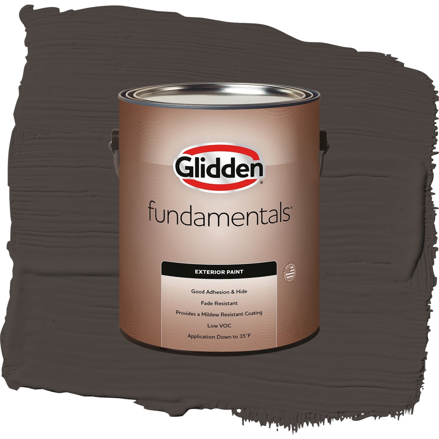 Glidden Fundamentals Phantom Mist / Brown, Semi-Gloss Exterior Paint, 1 Gallon