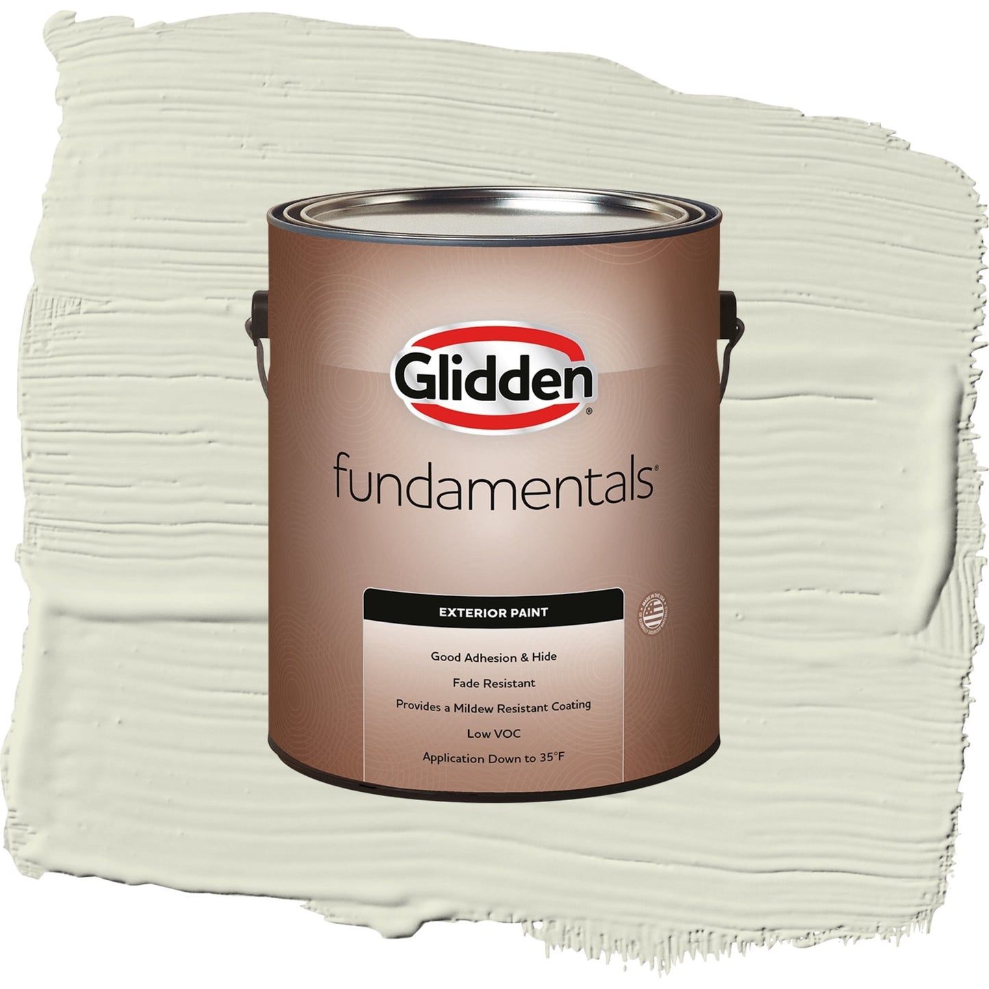 Glidden Fundamentals Pinch of Pistachio / Green, Satin Exterior Paint, 1 Gallon