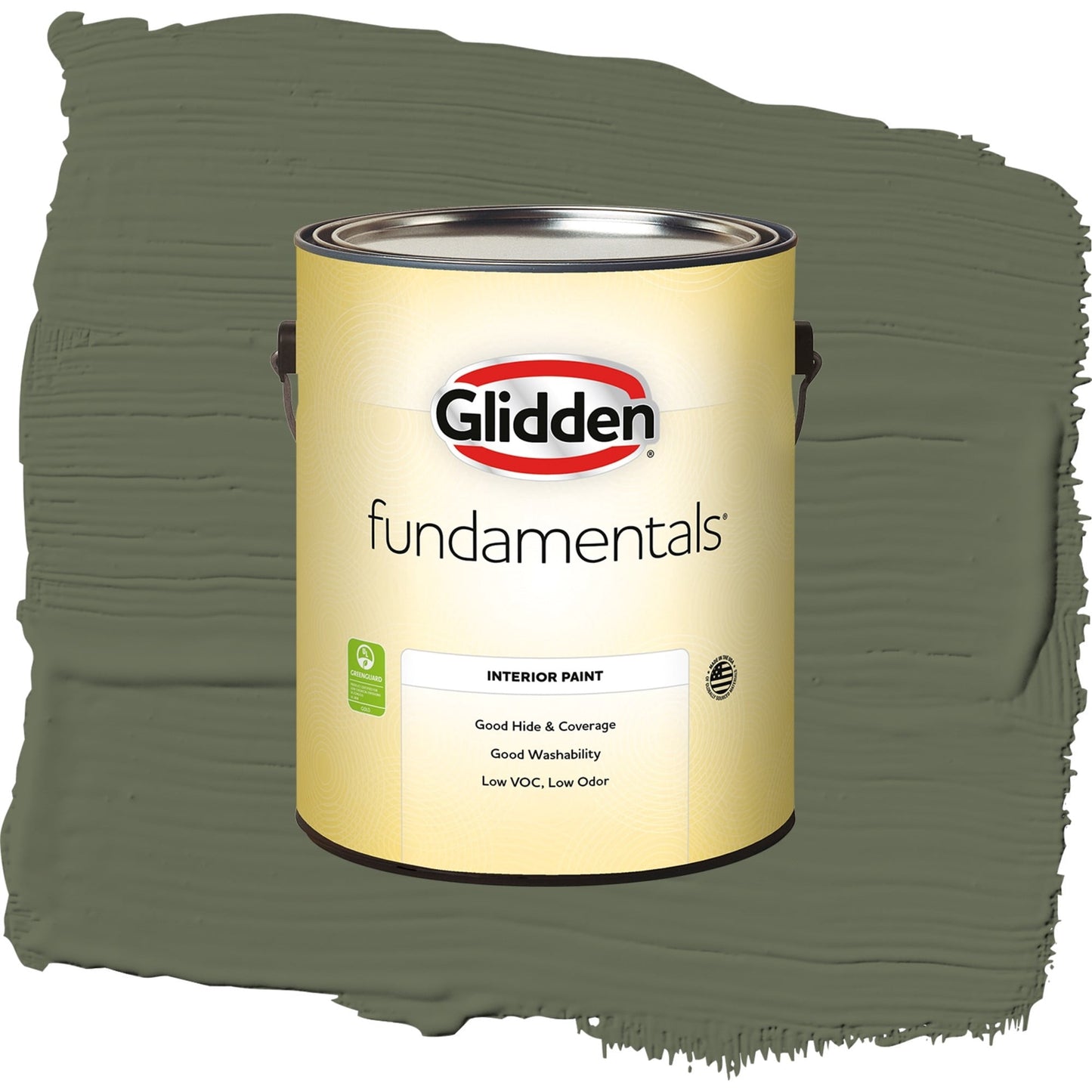 Glidden Fundamentals All About Olive / Green, Eggshell Interior Paint, 1 Gallon