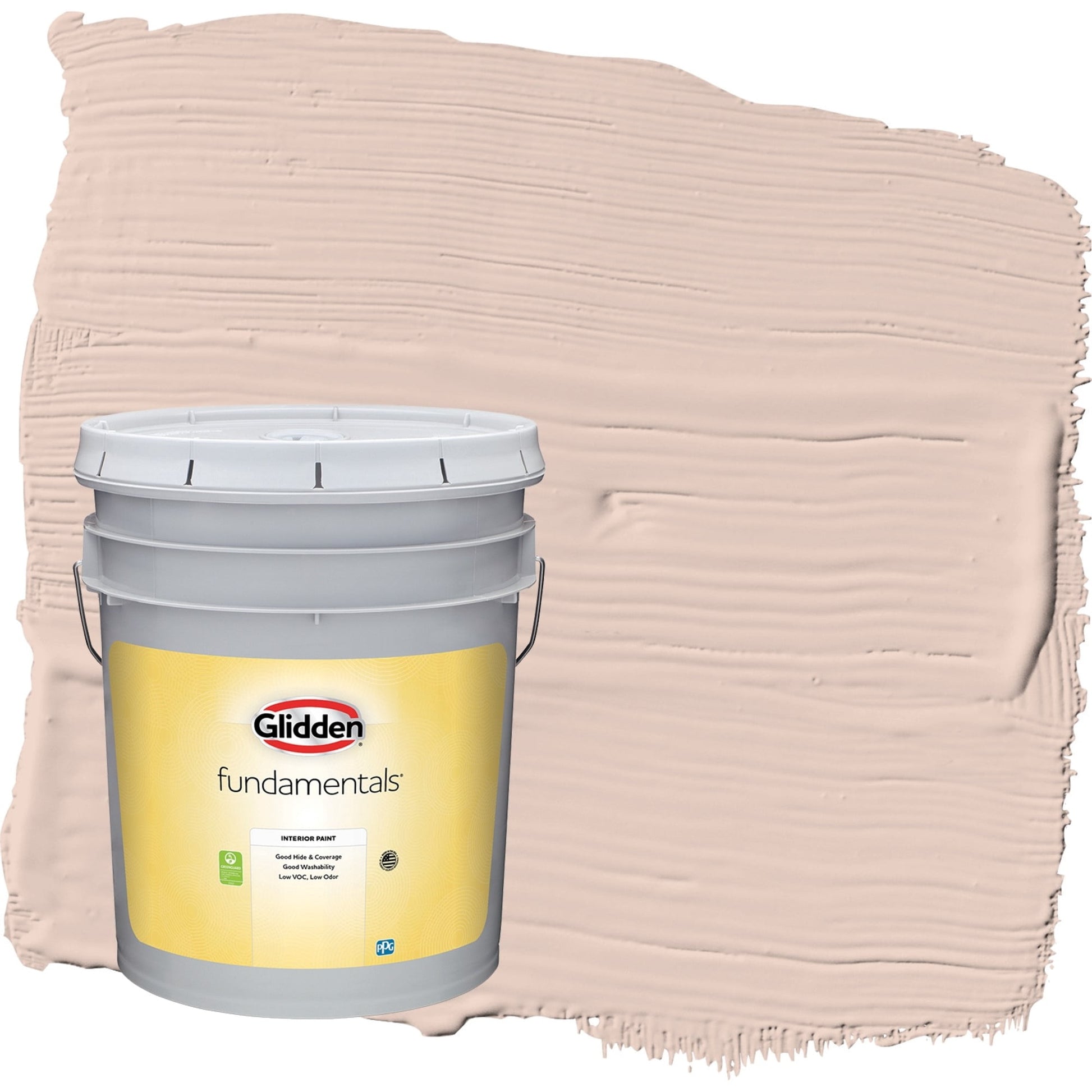 Glidden Fundamentals Belle of the Ball / Pink, Eggshell Interior Paint, 5 Gallon