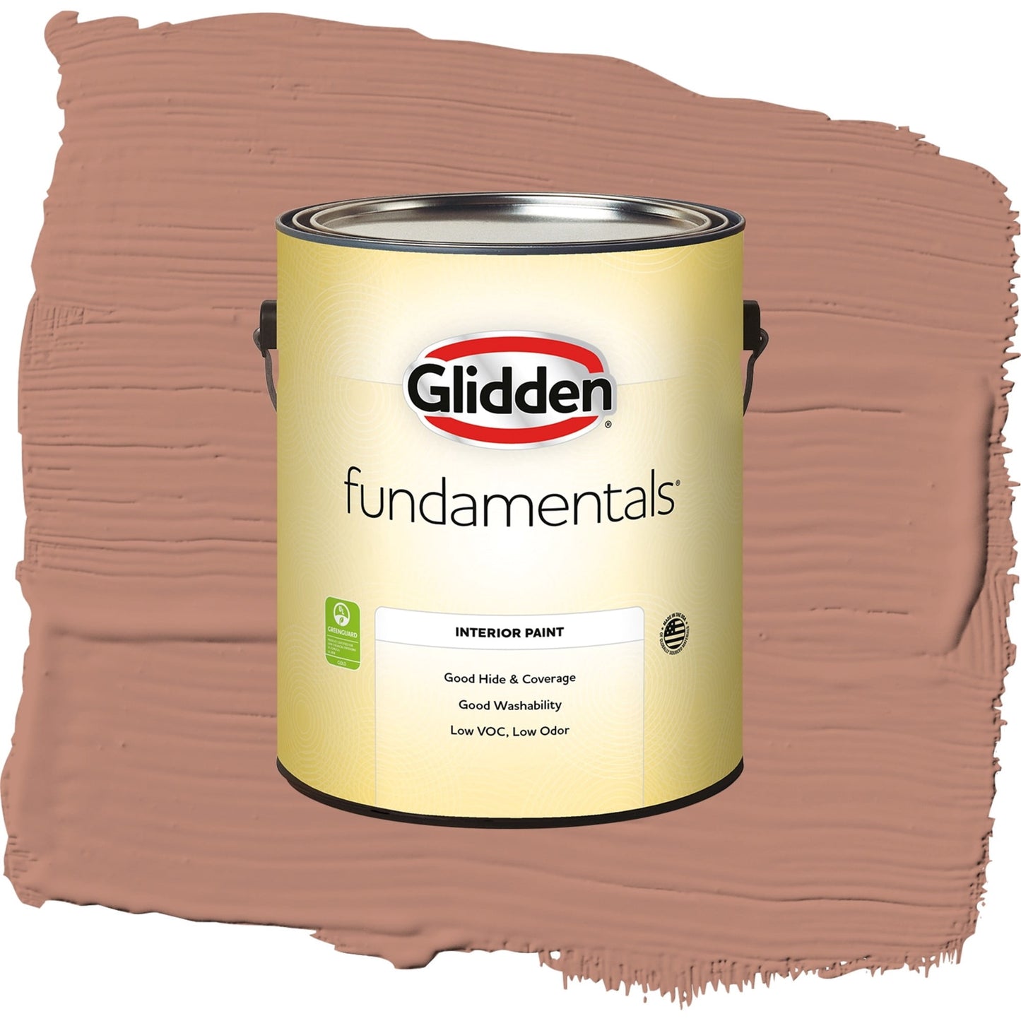 Glidden Fundamentals Big Cypress / Orange, Semi-Gloss Interior Paint, 1 Gallon