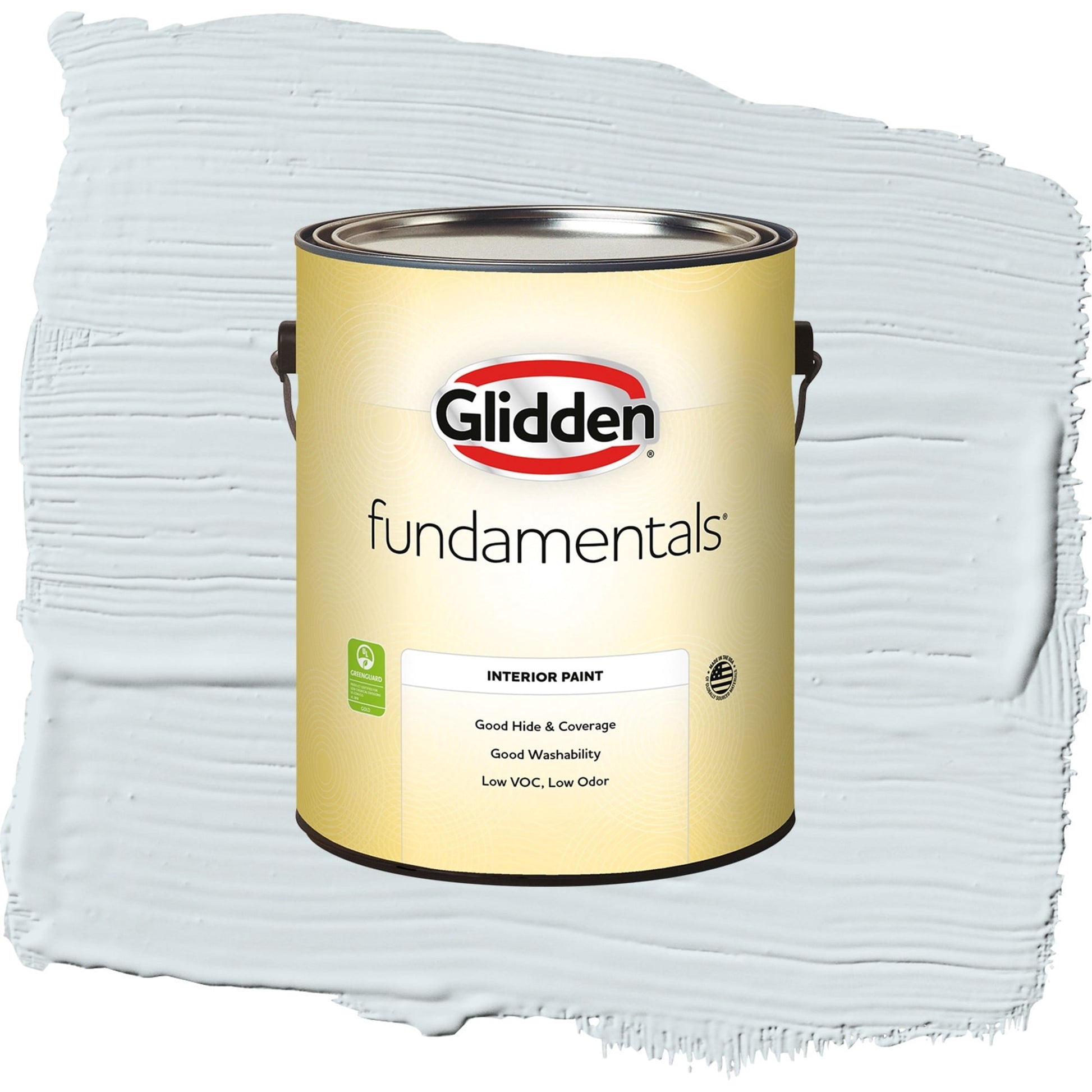 Glidden Fundamentals Blue Smoke / Blue, Semi-Gloss Interior Paint, 1 Gallon