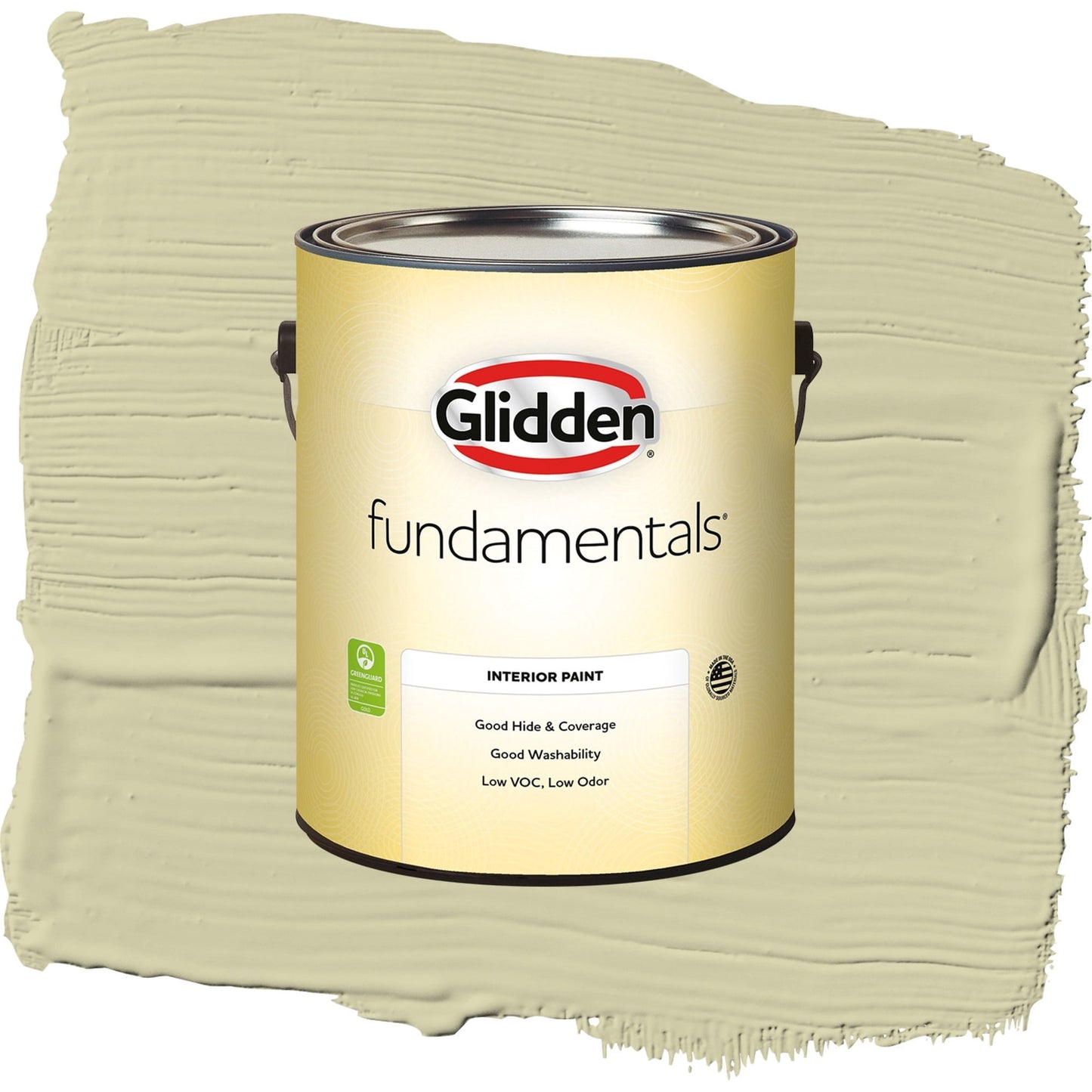 Glidden Fundamentals Canary Grass / Green, Semi-Gloss Interior Paint, 1 Gallon