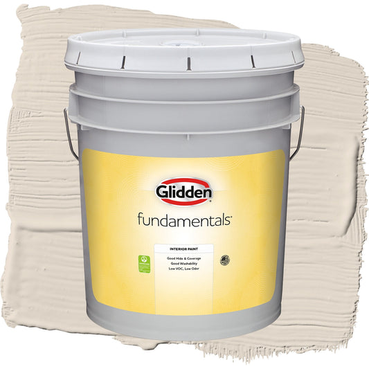 Glidden Fundamentals Casual Elegance / Beige, Flat Interior Paint, 5 Gallon