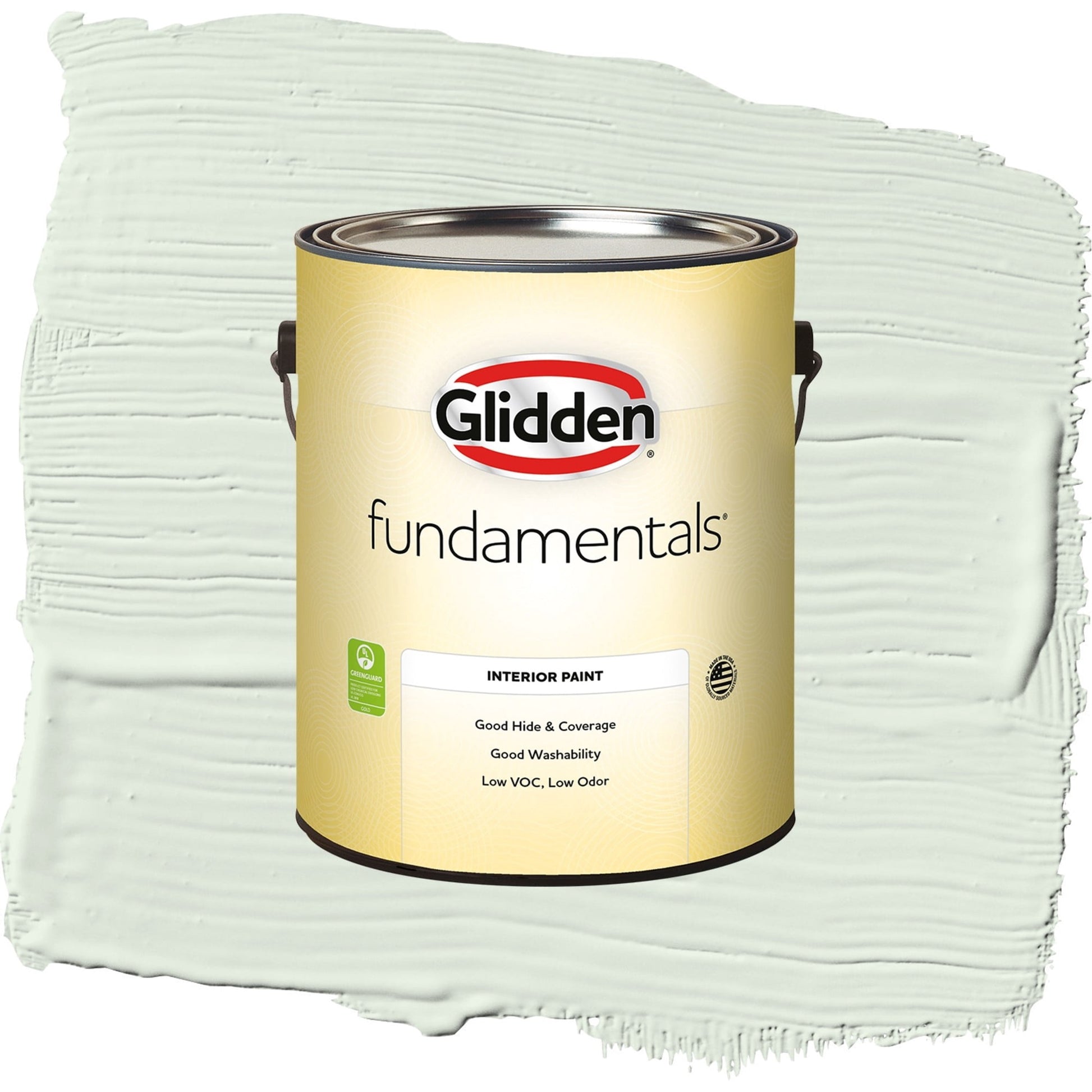 Glidden Fundamentals Cloudy Day / Green, Eggshell Interior Paint, 1 Gallon