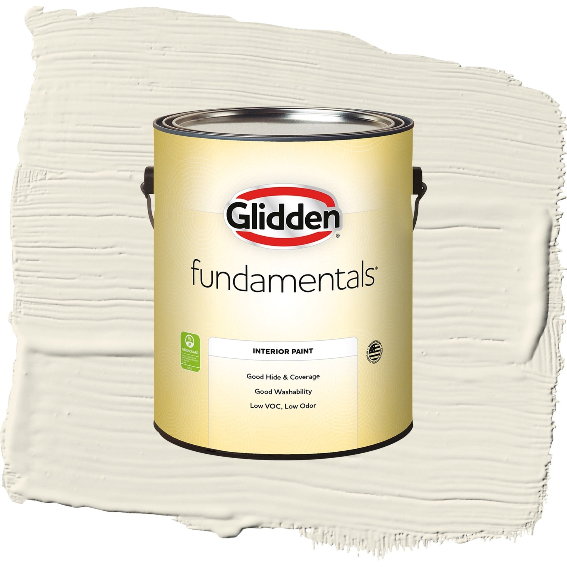 Glidden Fundamentals Cold Foam / White Eggshell Interior Paint, 1 Gallon