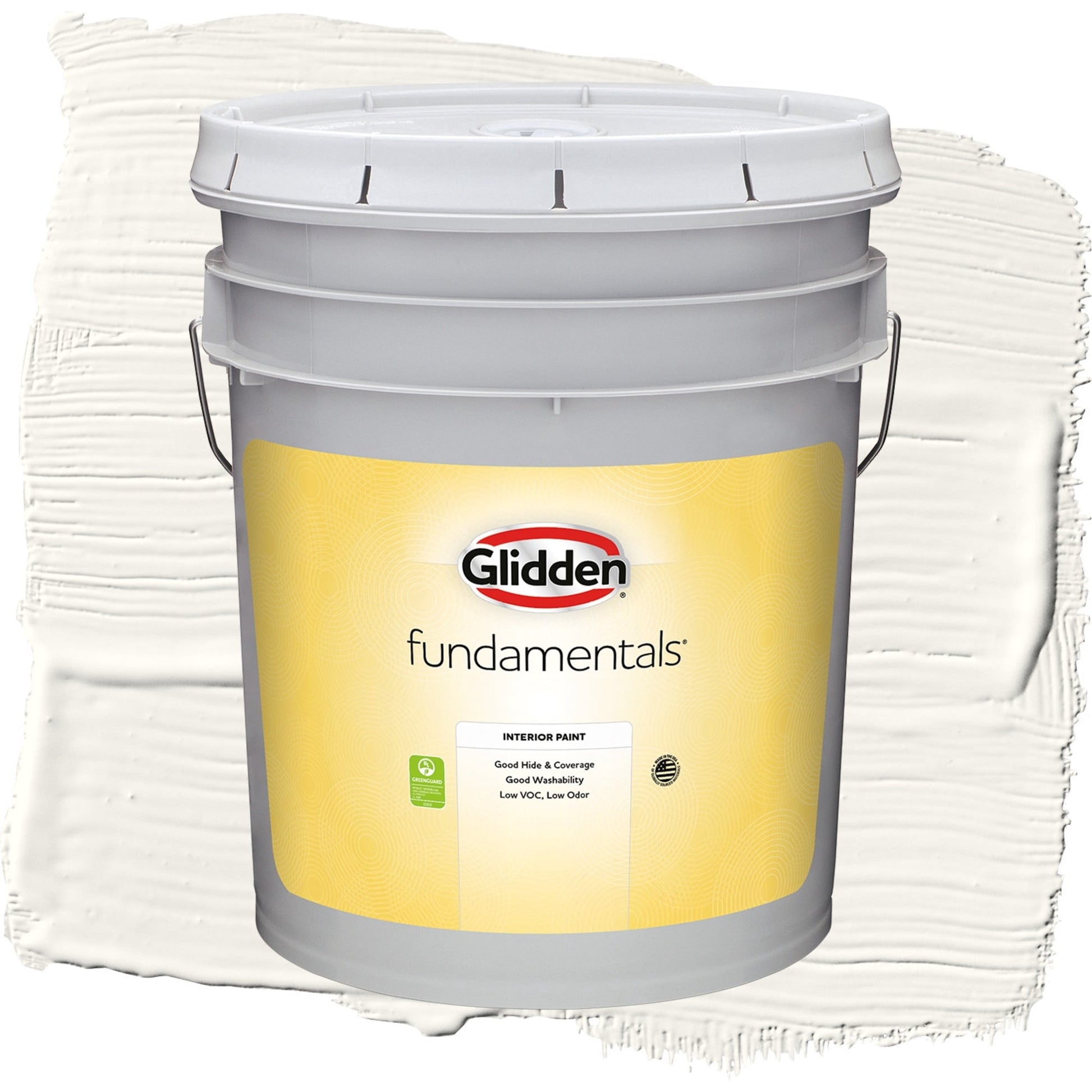 Glidden Fundamentals Cotton Tail / Gray, Eggshell Interior Paint, 5 Gallon