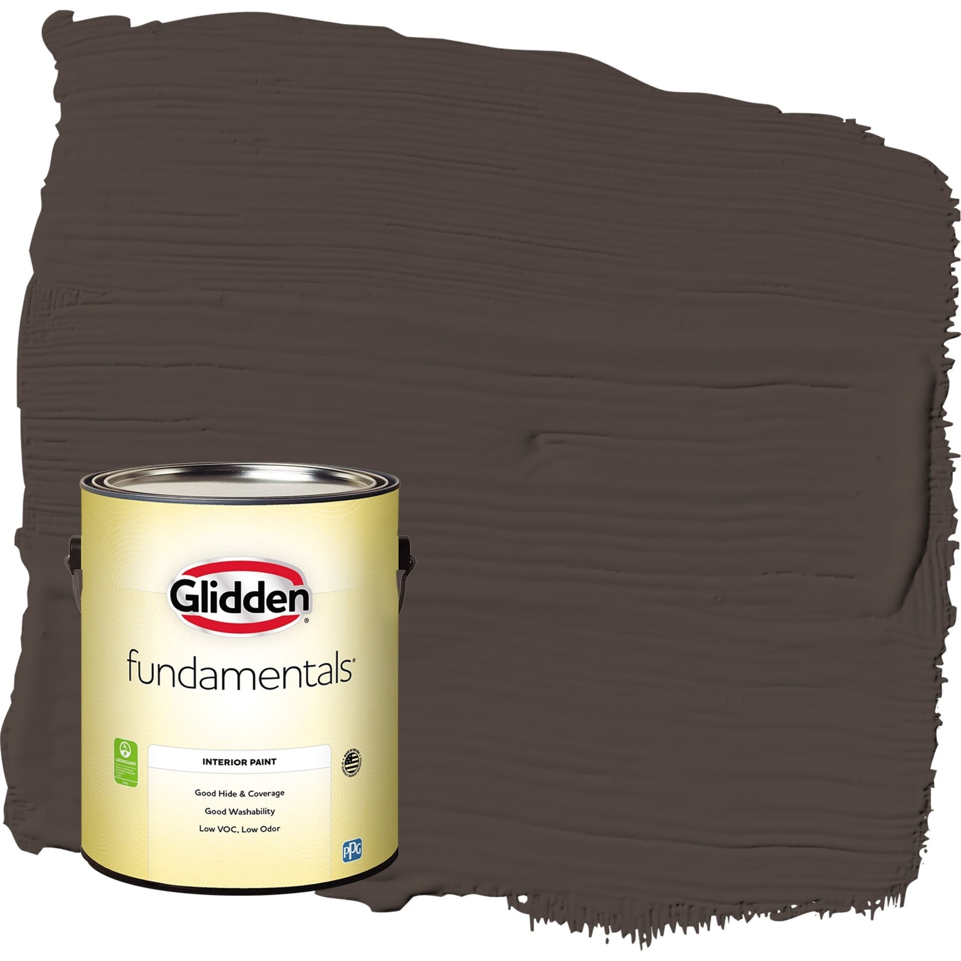 Glidden Fundamentals Dark Granite / Brown, Eggshell Interior Paint, 1 Gallon