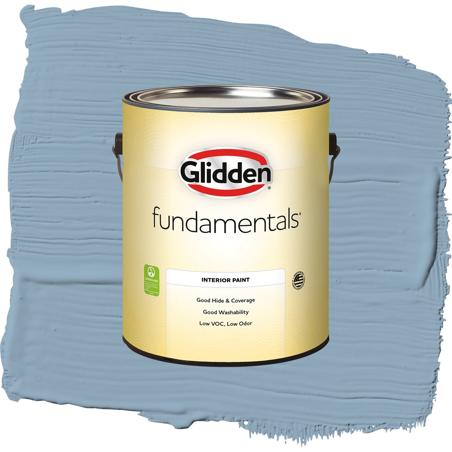 Glidden Fundamentals Dresden Dream / Blue, Semi-Gloss Interior Paint, 1 Gallon
