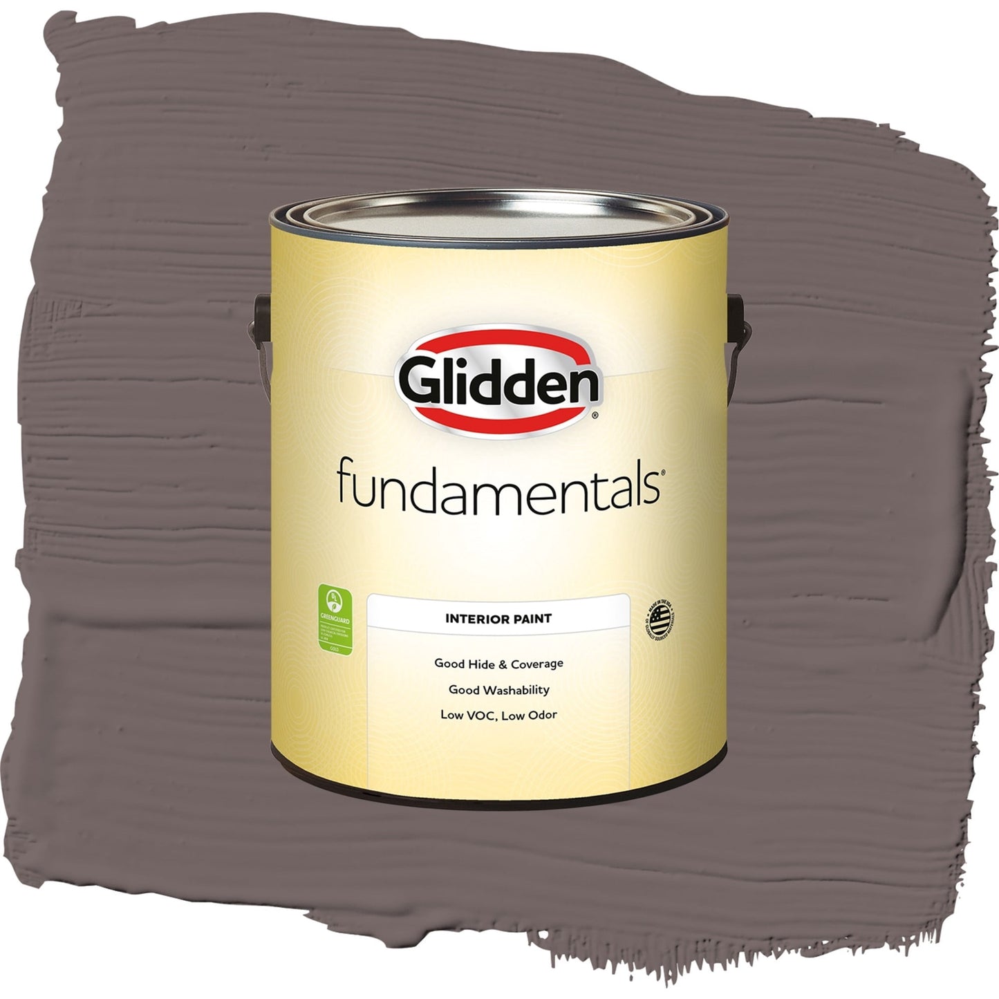 Glidden Fundamentals Eagle Eye / Brown, Semi-Gloss Interior Paint, 1 Gallon