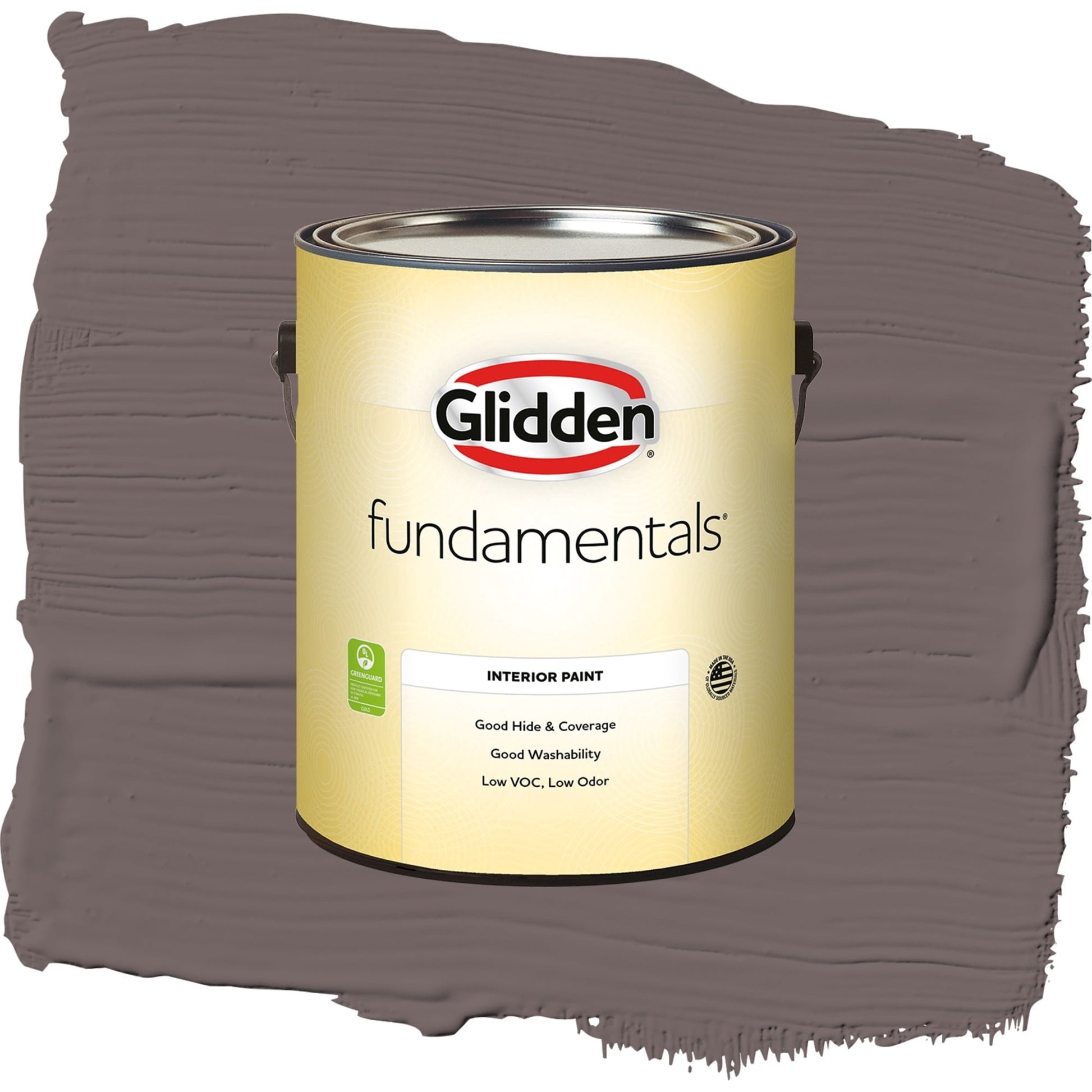 Glidden Fundamentals Eagle Eye / Brown, Semi-Gloss Interior Paint, 1 Gallon