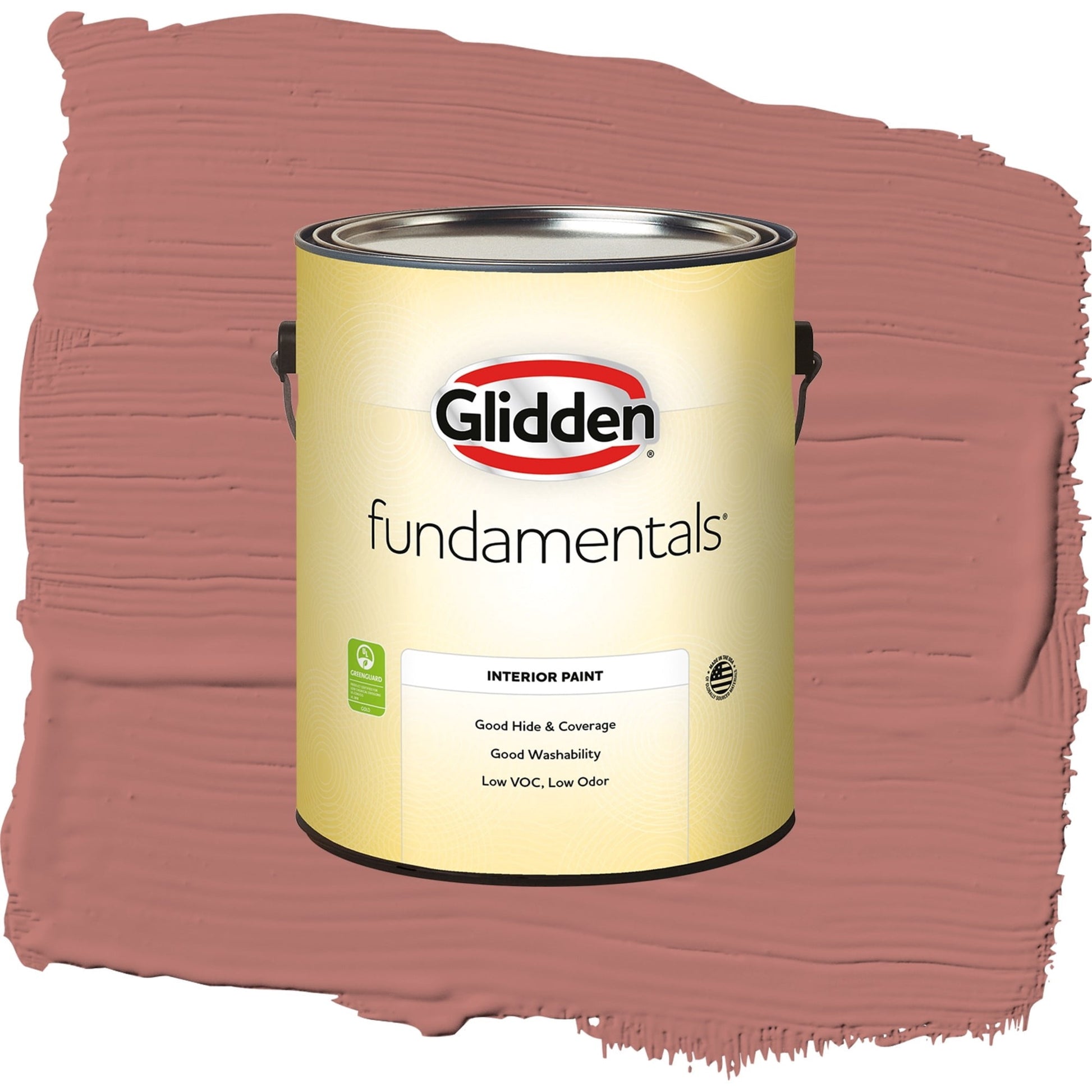 Glidden Fundamentals Earth Rose / Red, Semi-Gloss Interior Paint, 1 Gallon