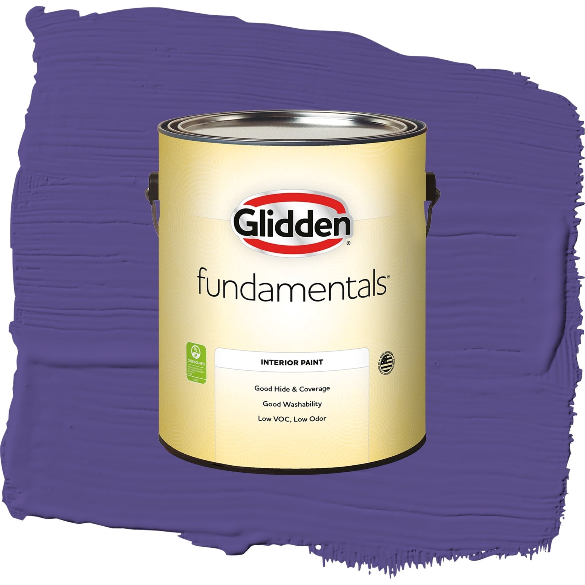 Glidden Fundamentals Eggplant / Purple, Semi-Gloss Interior Paint, 1 Gallon