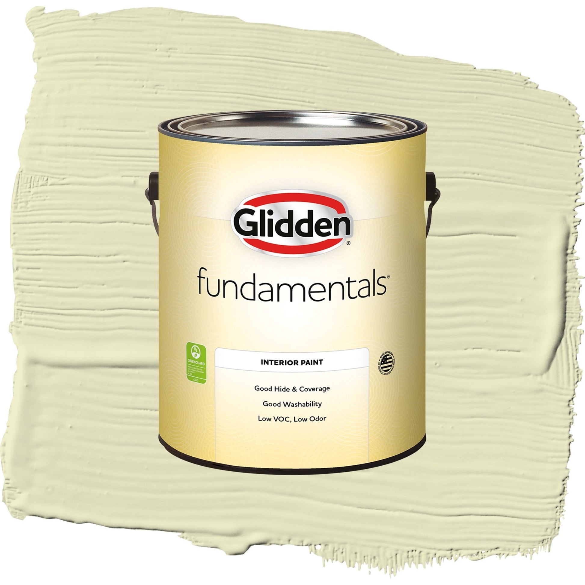 Glidden Fundamentals Forgive Quickly / Green, Semi-Gloss Interior Paint, 1 Gallon