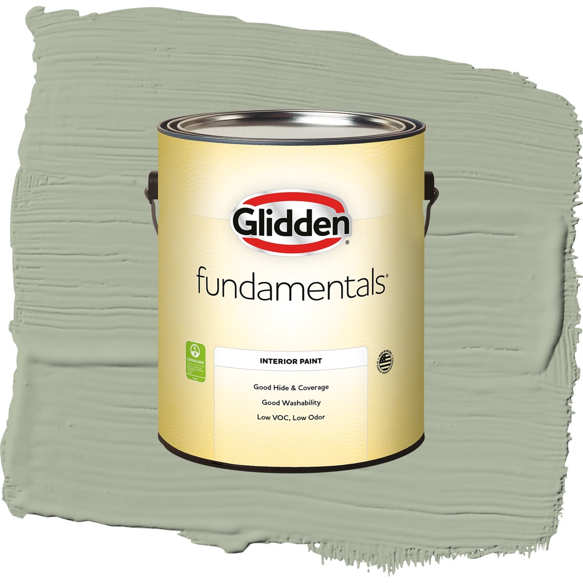 Glidden Fundamentals Gargoyle / Green, Eggshell Interior Paint, 1 Gallon