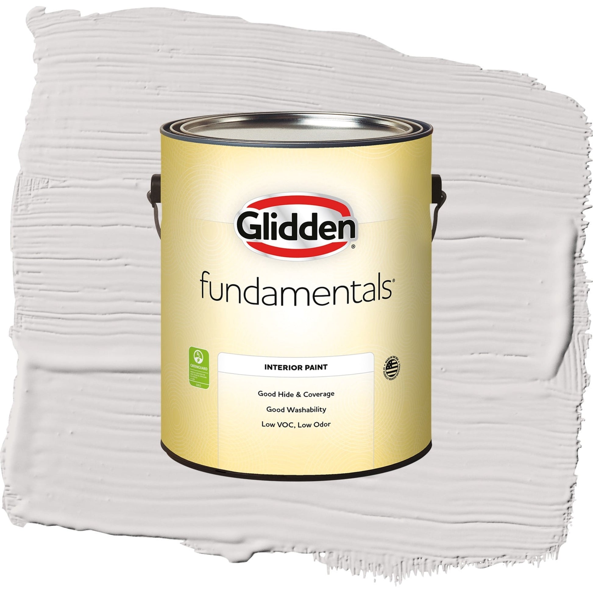 Glidden Fundamentals Go To Gray / Grey, Semi-Gloss Interior Paint, 1 Gallon