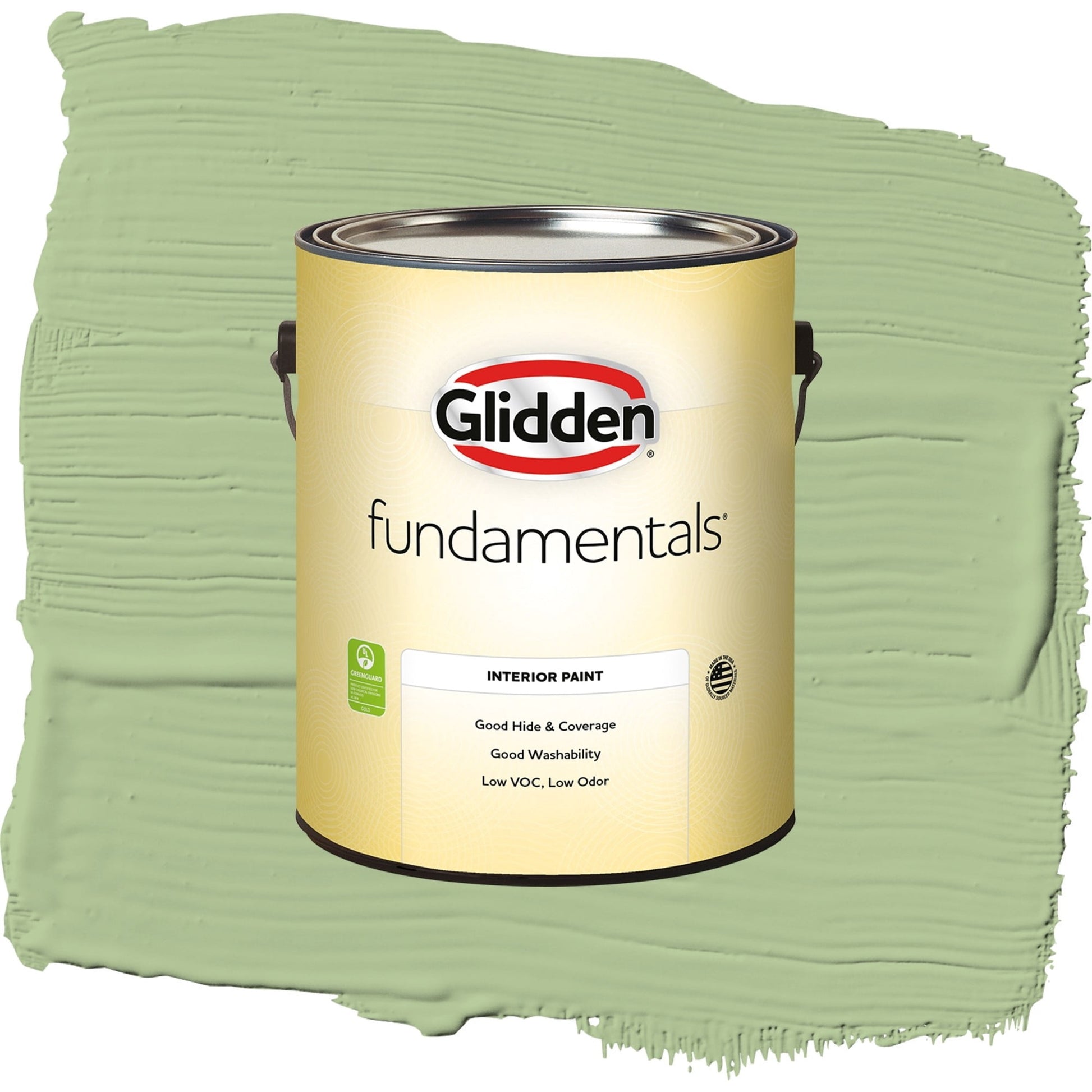 Glidden Fundamentals Harmonious / Green, Semi-Gloss Interior Paint, 1 Gallon
