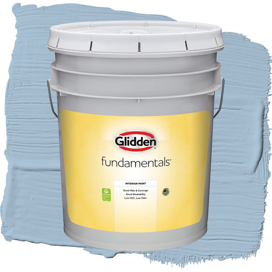 Glidden Fundamentals Heavenly Blue / Blue, Eggshell Interior Paint, 5 Gallon