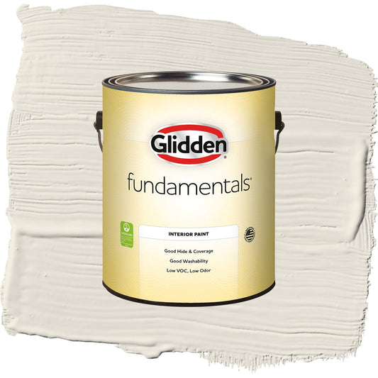 Glidden Fundamentals Hourglass / Off-White Semi-Gloss Interior Paint, 1 Gallon
