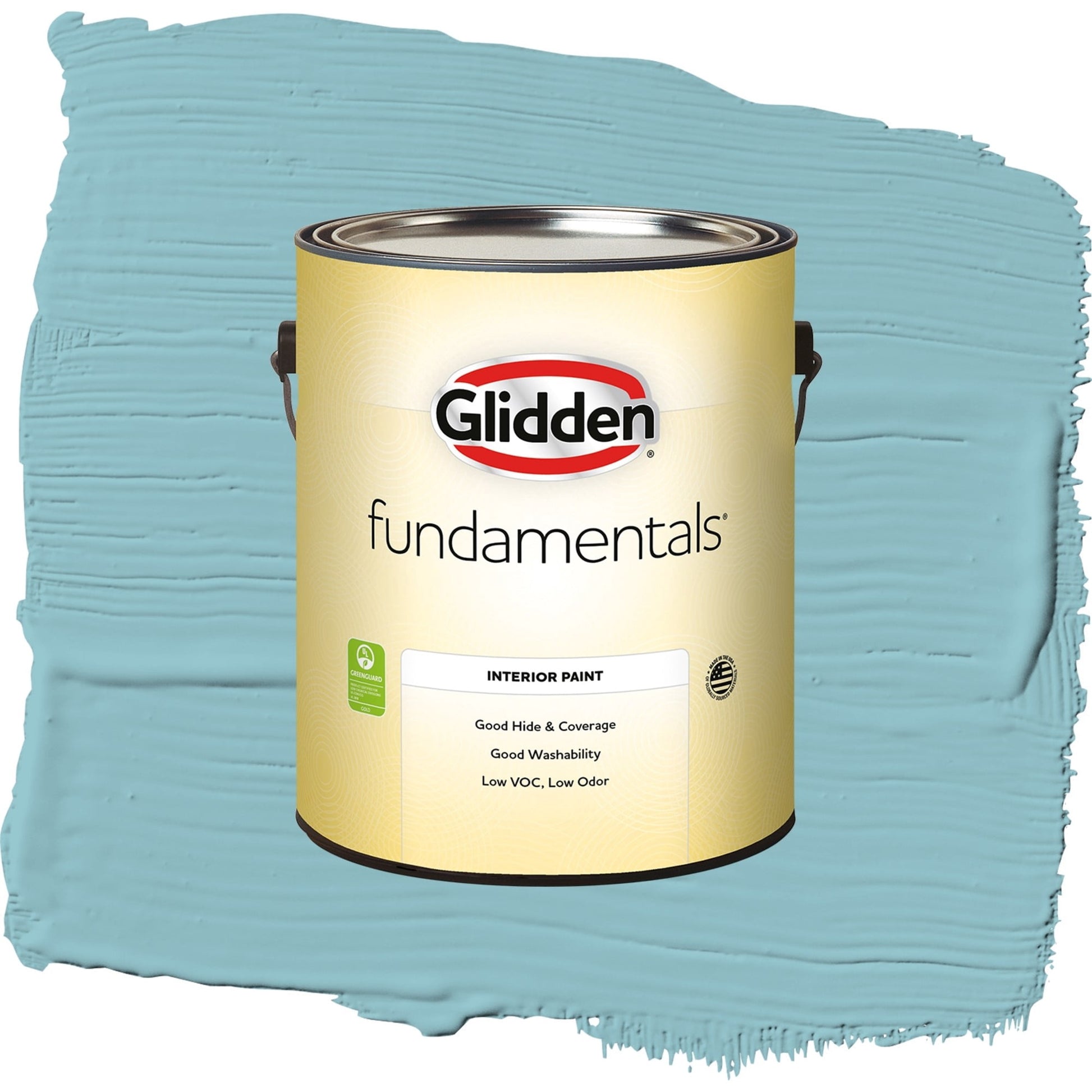 Glidden Fundamentals Kingston Aqua / Blue, Eggshell Interior Paint, 1 Gallon