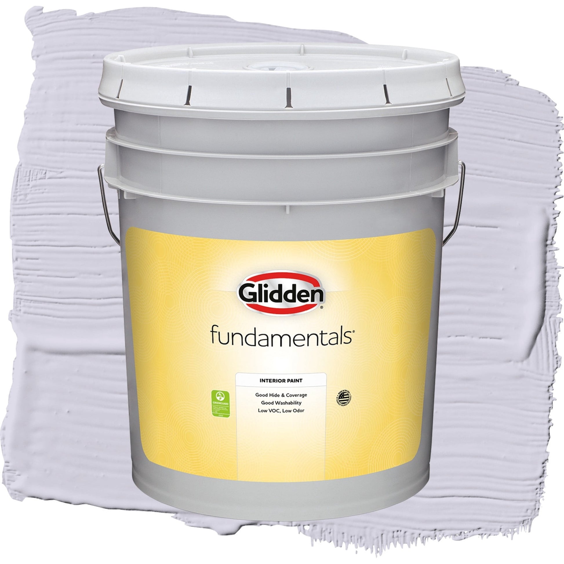 Glidden Fundamentals Lavender Haze / Purple, Eggshell Interior Paint, 5 Gallon
